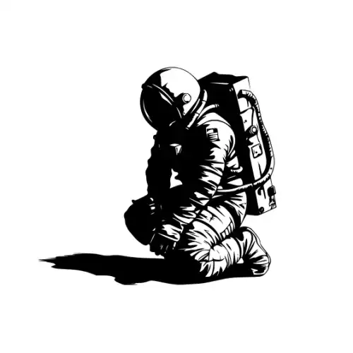 Astronaut Silhouette SVG Design | SVG Files for Cricut & Print