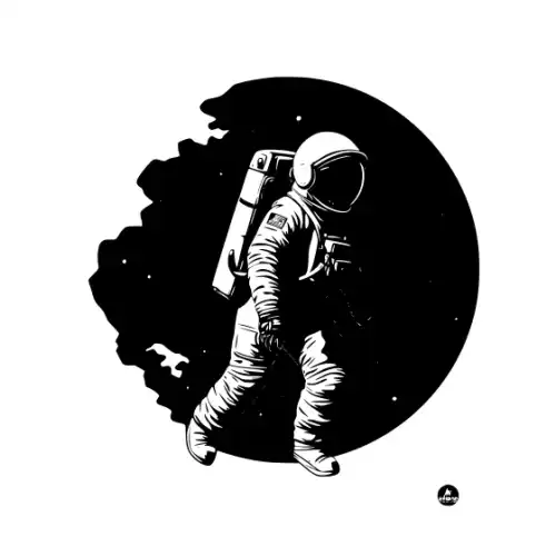Astronaut Silhouette SVG Design | SVG Files for Cricut & Print