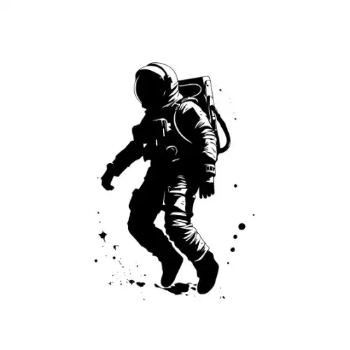 Astronaut Silhouette SVG Design | SVG Files for Cricut & Print