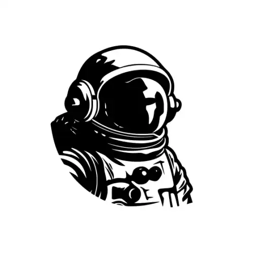 Astronaut Silhouette SVG Design | SVG Files for Cricut & Print