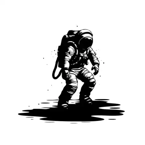 Astronaut Silhouette SVG Design | SVG Files for Cricut & Print