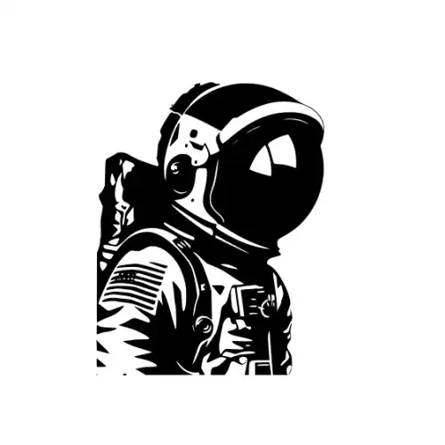Astronaut Silhouette SVG Design | SVG Files for Cricut & Print