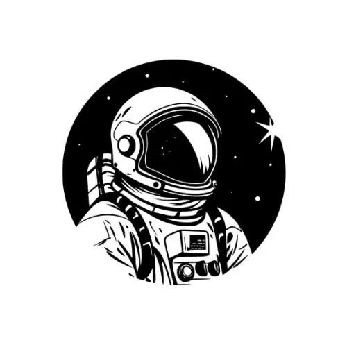 Astronaut Silhouette SVG Design | SVG Files for Cricut & Print