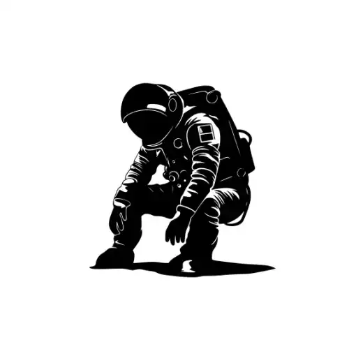 Astronaut Silhouette SVG Design | SVG Files for Cricut & Print