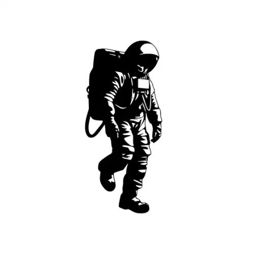 Astronaut Silhouette SVG Design | SVG Files for Cricut & Print
