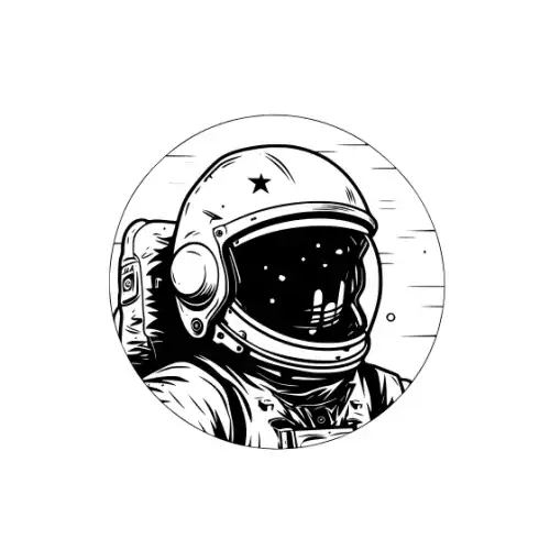 Astronaut Silhouette SVG Design | SVG Files for Cricut & Print