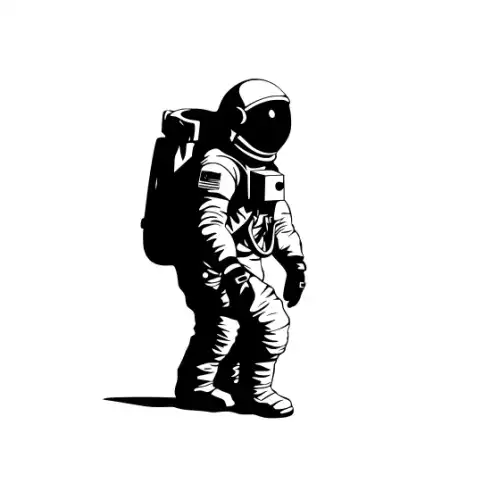 Astronaut Silhouette SVG Design | SVG Files for Cricut & Print