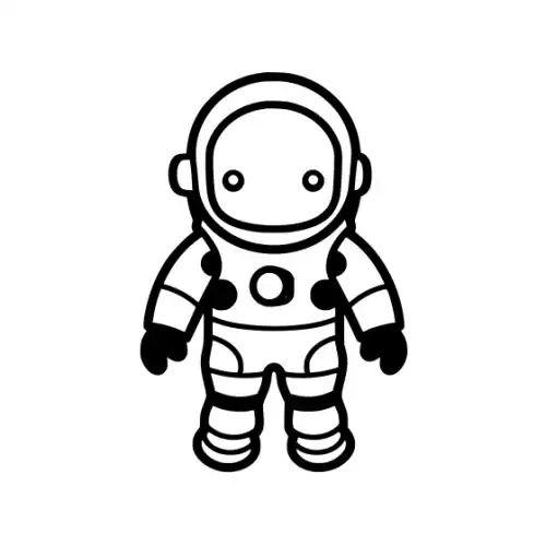 Astronaut Silhouette SVG Design | SVG Files for Cricut & Print