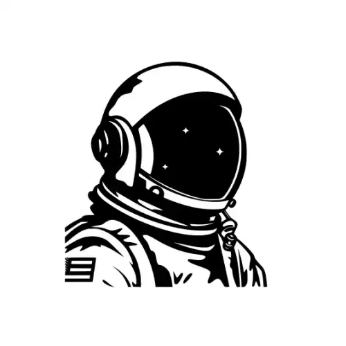 Astronaut Silhouette SVG Design | SVG Files for Cricut & Print