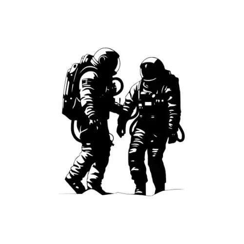 Astronaut Silhouette SVG Design | SVG Files for Cricut & Print