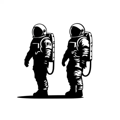 Astronaut Silhouette SVG Design | SVG Files for Cricut & Print