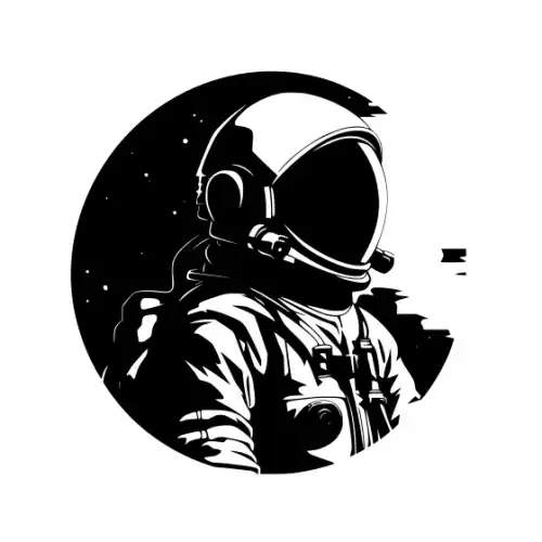 Astronaut Silhouette SVG Design | SVG Files for Cricut & Print