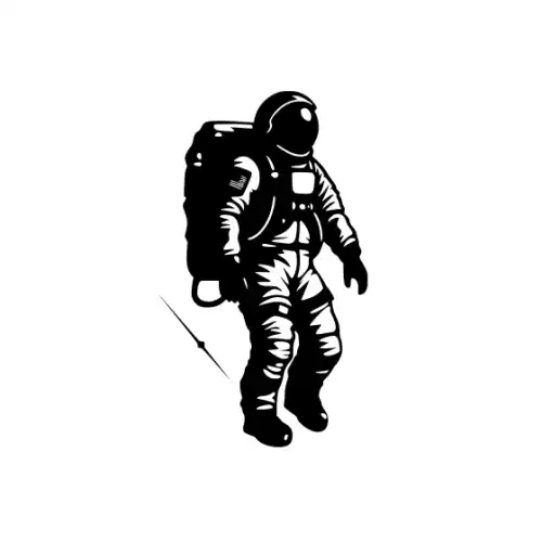 Astronaut Silhouette SVG Design | SVG Files for Cricut & Print