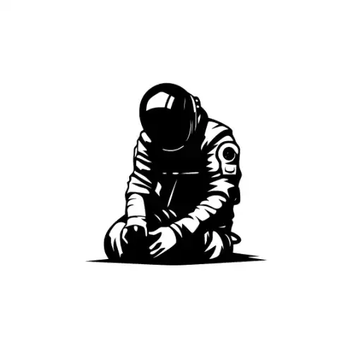 Astronaut Silhouette SVG Design | SVG Files for Cricut & Print