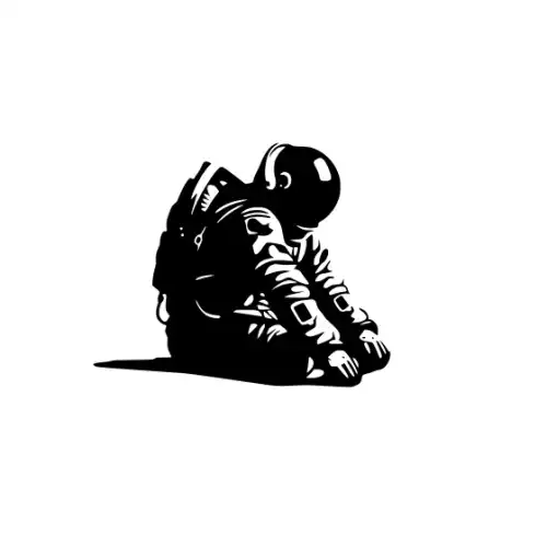 Astronaut Silhouette SVG Design | SVG Files for Cricut & Print