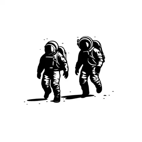 Astronaut Silhouette SVG Design | SVG Files for Cricut & Print