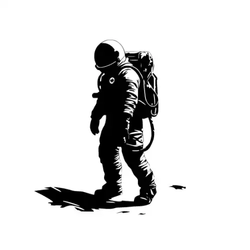 Astronaut Silhouette SVG Design | SVG Files for Cricut & Print