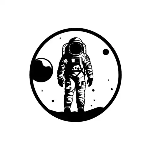 Astronaut Silhouette SVG Design | SVG Files for Cricut & Print