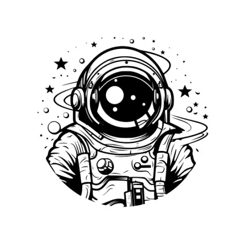 Astronaut Silhouette SVG Design | SVG Files for Cricut & Print
