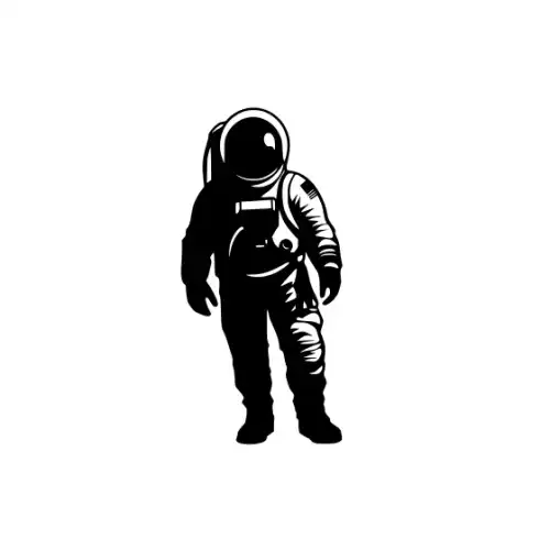Astronaut Silhouette SVG Design | SVG Files for Cricut & Print