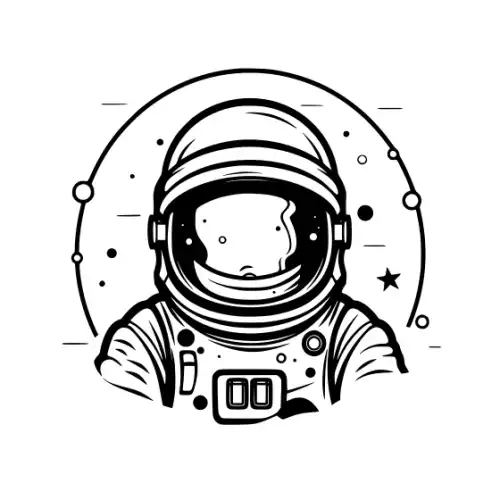 Astronaut Silhouette SVG Design | SVG Files for Cricut & Print