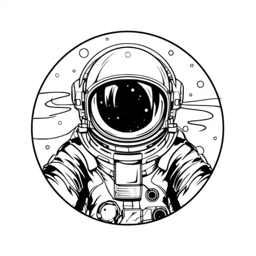 Astronaut Silhouette SVG Design | SVG Files for Cricut & Print