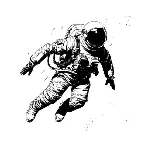 Astronaut Silhouette SVG Design | SVG Files for Cricut & Print