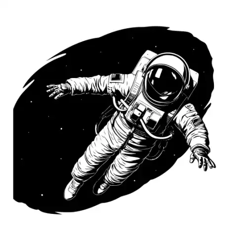Astronaut Silhouette SVG Design | SVG Files for Cricut & Print