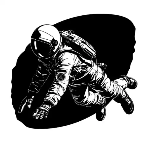 Astronaut Silhouette SVG Design | SVG Files for Cricut & Print
