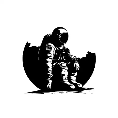 Astronaut Silhouette SVG Design | SVG Files for Cricut & Print