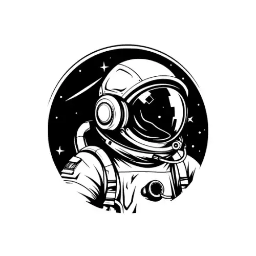 Astronaut Silhouette SVG Design | SVG Files for Cricut & Print
