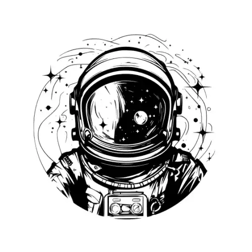 Astronaut Silhouette SVG Design | SVG Files for Cricut & Print
