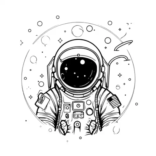 Astronaut Silhouette SVG Design | SVG Files for Cricut & Print