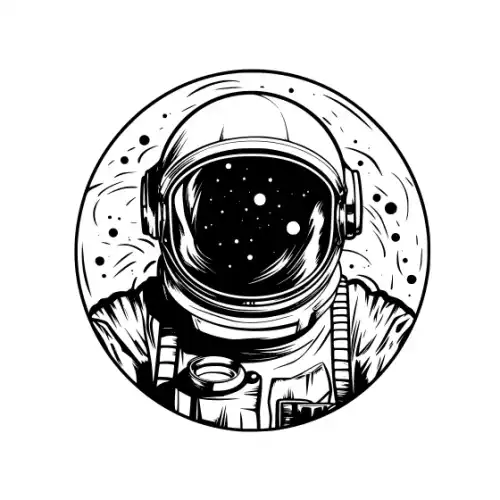 Astronaut Silhouette SVG Design | SVG Files for Cricut & Print