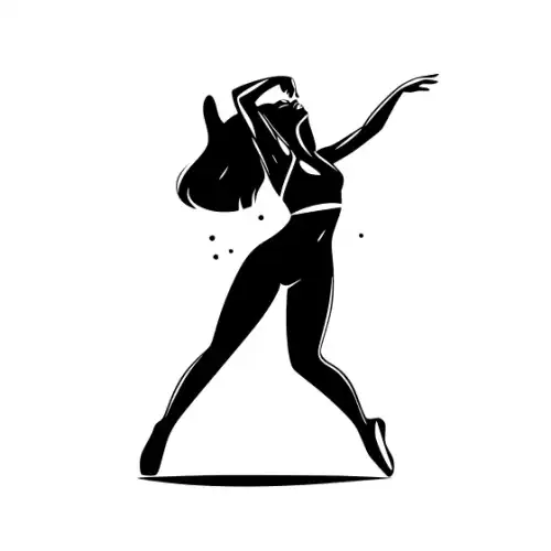 Athlete Woman Silhouette SVG Design | SVG Files for Cricut & Print