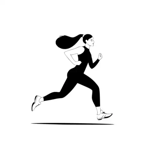 Athlete Woman Silhouette SVG Design | SVG Files for Cricut & Print