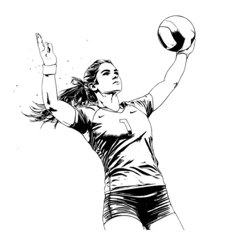 Athlete Woman Silhouette SVG Design | SVG Files for Cricut & Print