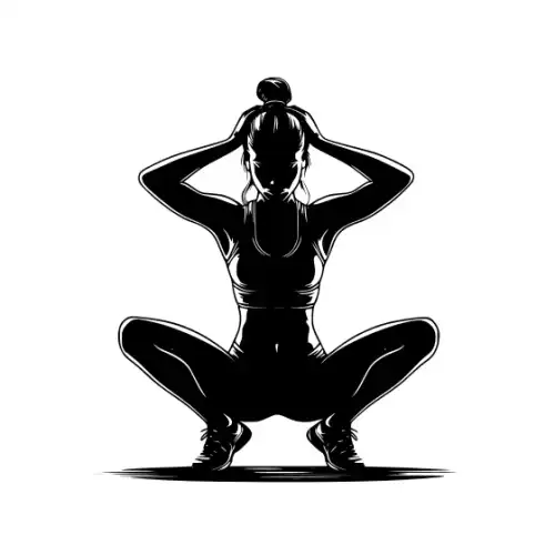 Athlete Woman Silhouette SVG Design | SVG Files for Cricut & Print