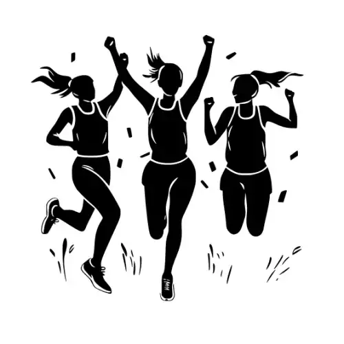 Athlete Woman Silhouette SVG Design | SVG Files for Cricut & Print