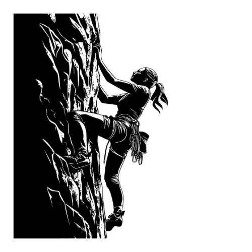 Athlete Woman Silhouette SVG Design | SVG Files for Cricut & Print