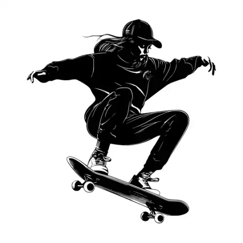 Athlete Woman Silhouette SVG Design | SVG Files for Cricut & Print