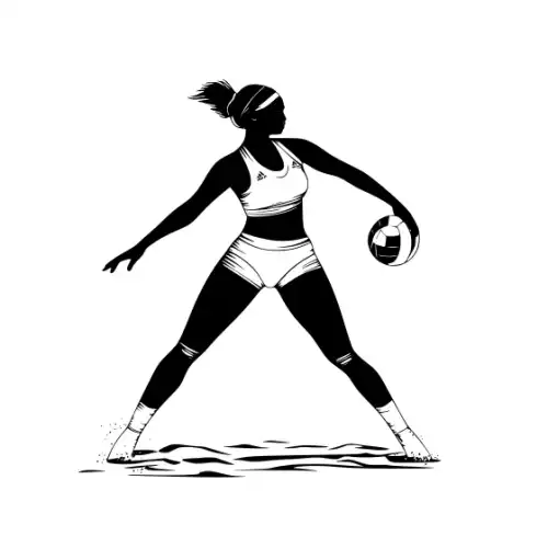 Athlete Woman Silhouette SVG Design | SVG Files for Cricut & Print