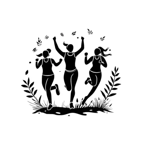 Athlete Woman Silhouette SVG Design | SVG Files for Cricut & Print