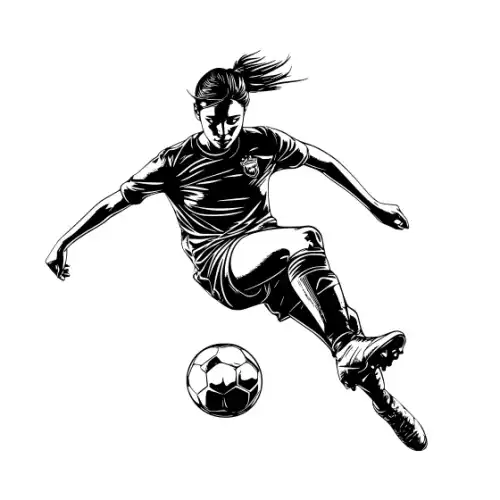 Athlete Woman Silhouette SVG Design | SVG Files for Cricut & Print