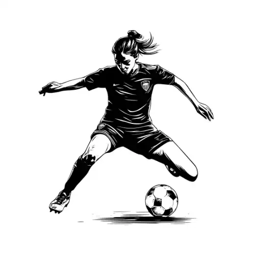 Athlete Woman Silhouette SVG Design | SVG Files for Cricut & Print