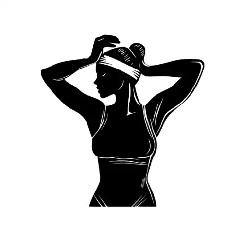 Athlete Woman Silhouette SVG Design | SVG Files for Cricut & Print