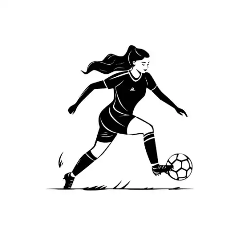 Athlete Woman Silhouette SVG Design | SVG Files for Cricut & Print