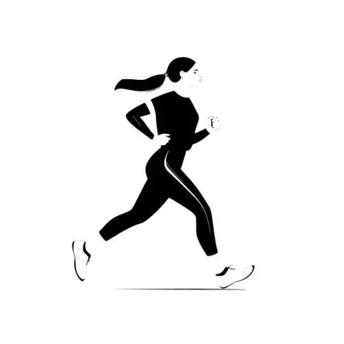 Athlete Woman Silhouette SVG Design | SVG Files for Cricut & Print