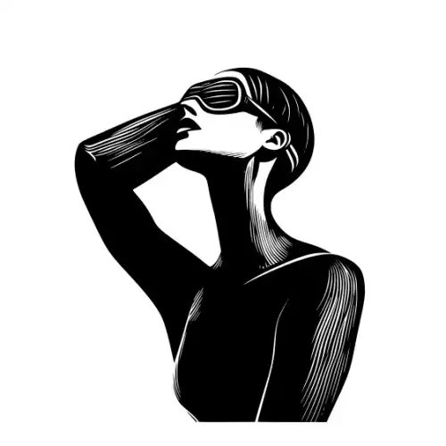 Athlete Woman Silhouette SVG Design | SVG Files for Cricut & Print