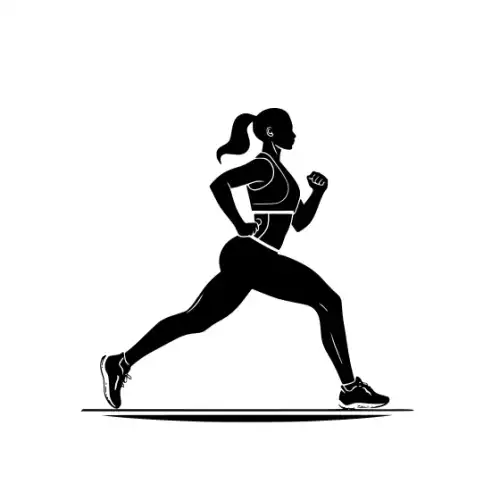 Athlete Woman Silhouette SVG Design | SVG Files for Cricut & Print